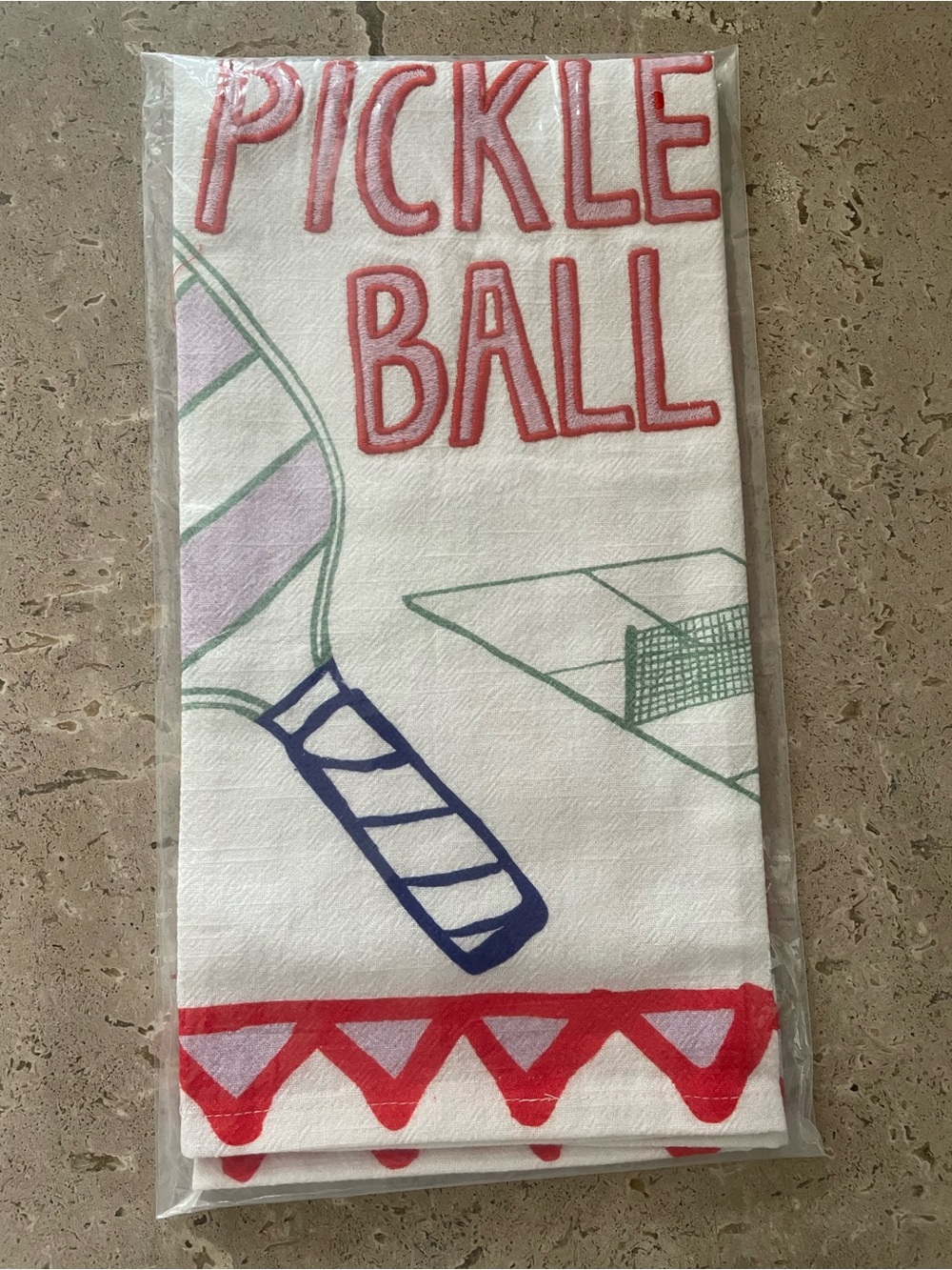 New! NWT Anthropologie Amuse La Bouche Hobby Tea Towel in Pickleball. - Picture 2 of 4